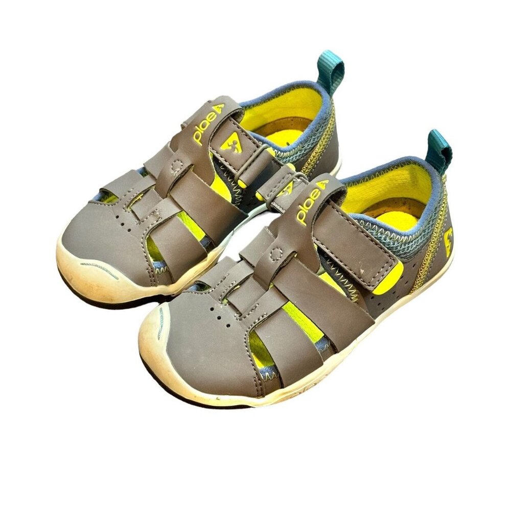 Plae Sam 2.0 Gray Sandals sz 10 toddler
